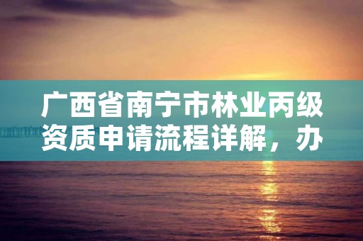 广西省南宁市林业丙级资质申请流程详解,办理林业造林丙级资质费用