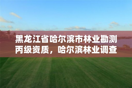 黑龙江省哈尔滨市林业勘测丙级资质,哈尔滨林业调查规划有限公司