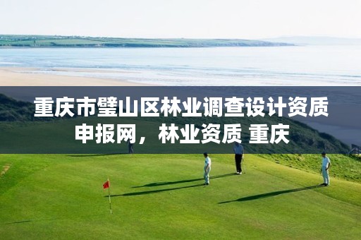 重庆市璧山区林业调查设计资质申报网,林业资质 重庆