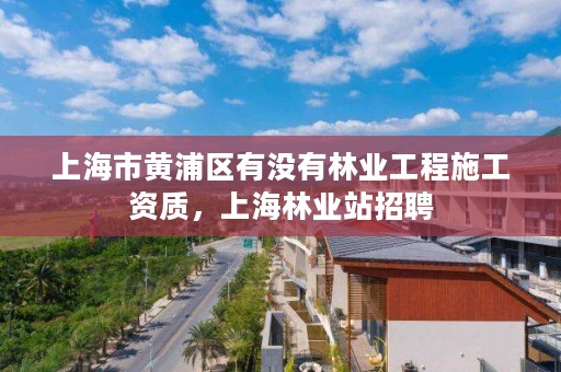 上海市黄浦区有没有林业工程施工资质，上海林业站招聘