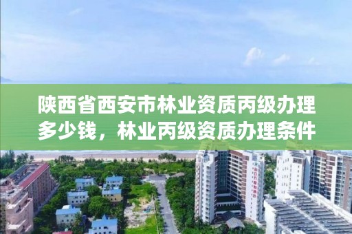 陕西省西安市林业资质丙级办理多少钱,林业丙级资质办理条件