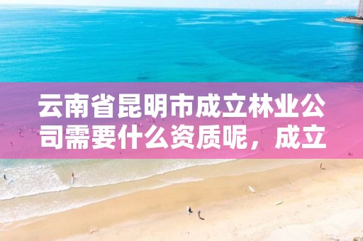 云南省昆明市成立林业公司需要什么资质呢，成立林业有限公司怎样取名称