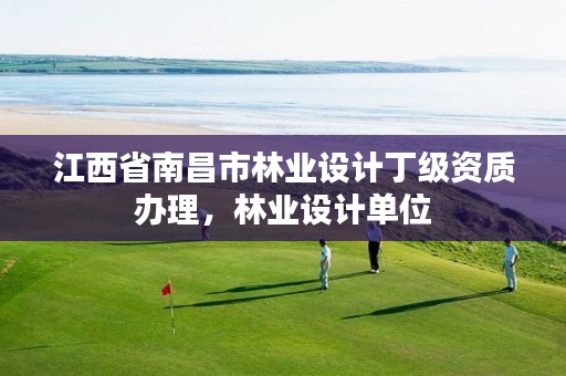 江西省南昌市林业设计丁级资质办理,林业设计单位