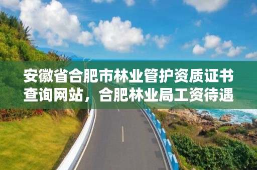 安徽省合肥市林业管护资质证书查询网站，合肥林业局工资待遇