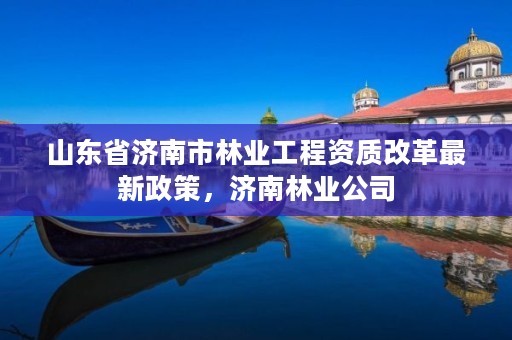 山东省济南市林业工程资质改革最新政策,济南林业公司