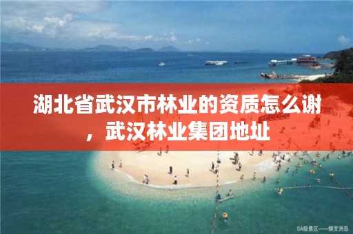 湖北省武汉市林业的资质怎么谢,武汉林业集团地址