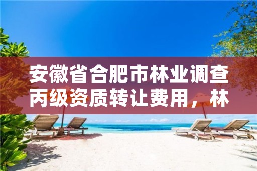 安徽省合肥市林业调查丙级资质转让费用，林业调查设计资质放开
