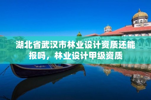 湖北省武汉市林业设计资质还能报吗,林业设计甲级资质