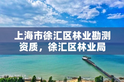 上海市徐汇区林业勘测资质，徐汇区林业局