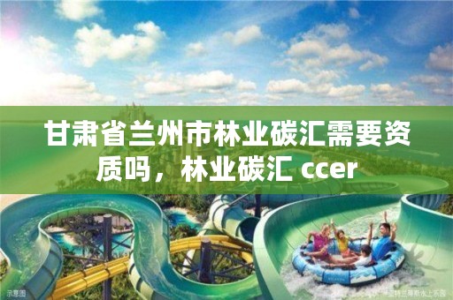 甘肃省兰州市林业碳汇需要资质吗,林业碳汇 ccer