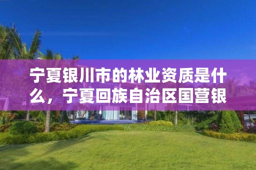 宁夏银川市的林业资质是什么,宁夏回族自治区国营银川林场