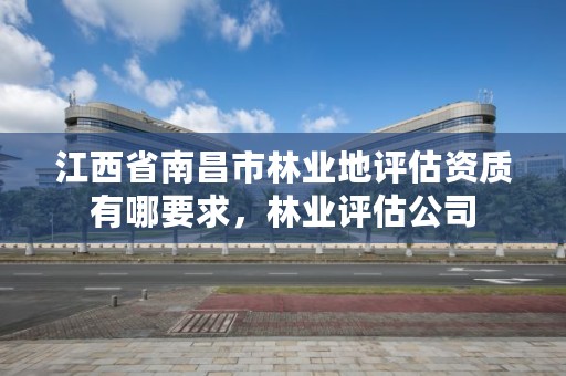 江西省南昌市林业地评估资质有哪要求,林业评估公司