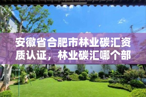 安徽省合肥市林业碳汇资质认证，林业碳汇哪个部门审批
