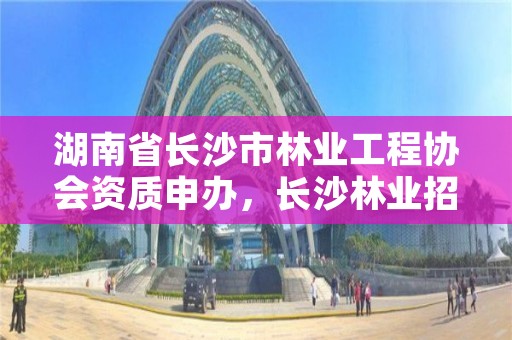 湖南省长沙市林业工程协会资质申办,长沙林业招聘