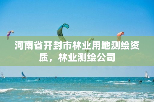 河南省开封市林业用地测绘资质，林业测绘公司