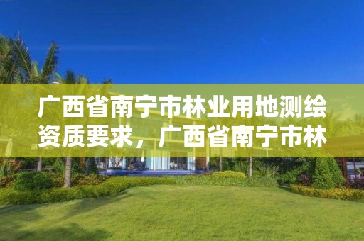 广西省南宁市林业用地测绘资质要求,广西省南宁市林业用地测绘资质要求是多少