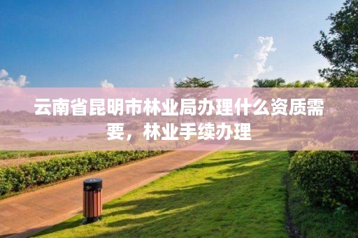 云南省昆明市林业局办理什么资质需要,林业手续办理