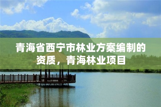 青海省西宁市林业方案编制的资质，青海林业项目
