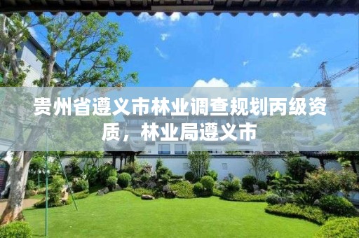 贵州省遵义市林业调查规划丙级资质,林业局遵义市