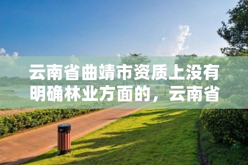 云南省曲靖市资质上没有明确林业方面的,云南省建设项目使用林地审核审批管理办法