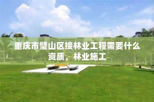 重庆市璧山区接林业工程需要什么资质，林业施工