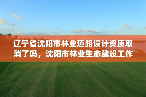 辽宁省沈阳市林业道路设计资质取消了吗，沈阳市林业生态建设工作方案