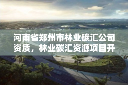 河南省郑州市林业碳汇公司资质，林业碳汇资源项目开发的公司