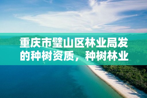 重庆市璧山区林业局发的种树资质，种树林业局有补贴吗