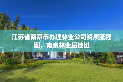 江苏省南京市办理林业公司资质流程图，南京林业局地址