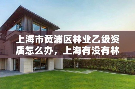 上海市黄浦区林业乙级资质怎么办，上海有没有林业局