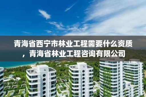 青海省西宁市林业工程需要什么资质，青海省林业工程咨询有限公司