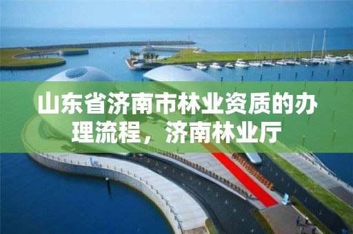 山东省济南市林业资质的办理流程,济南林业厅