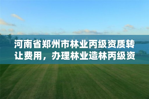 河南省郑州市林业丙级资质转让费用,办理林业造林丙级资质费用