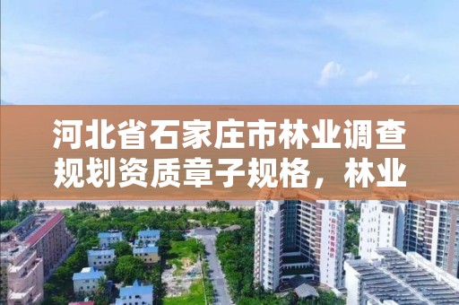 河北省石家庄市林业调查规划资质章子规格,林业调查规划设计资质证书代办