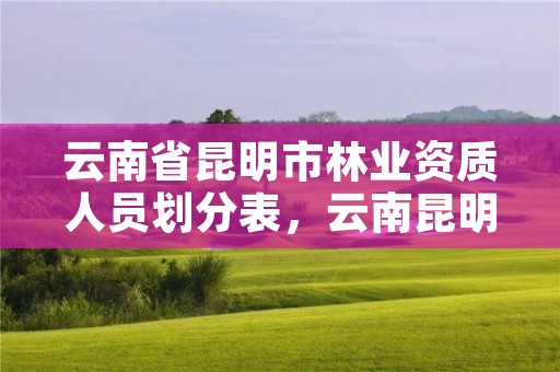云南省昆明市林业资质人员划分表，云南昆明林业局工资待遇