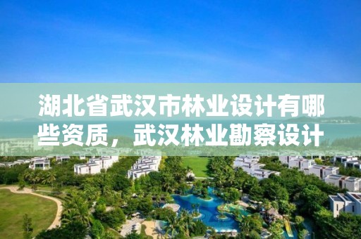 湖北省武汉市林业设计有哪些资质,武汉林业勘察设计院
