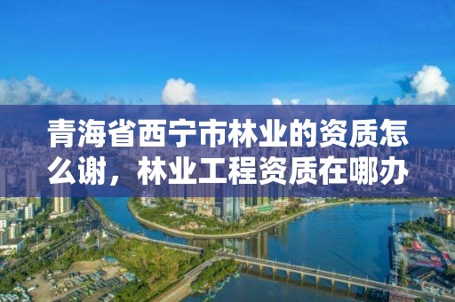 青海省西宁市林业的资质怎么谢,林业工程资质在哪办