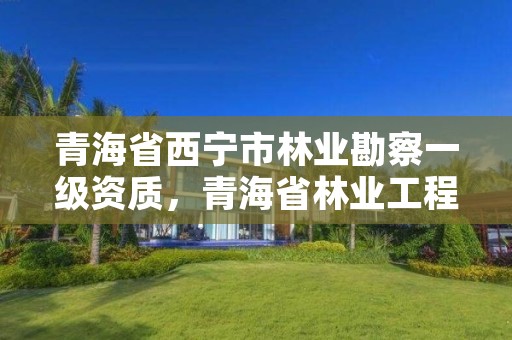 青海省西宁市林业勘察一级资质，青海省林业工程监理中心是国有企业吗