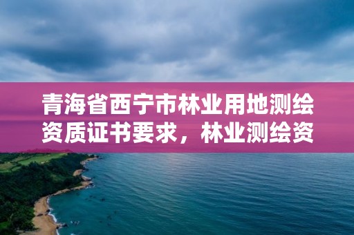 青海省西宁市林业用地测绘资质证书要求，林业测绘资质哪里办理