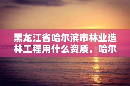黑龙江省哈尔滨市林业造林工程用什么资质,哈尔滨林业公司