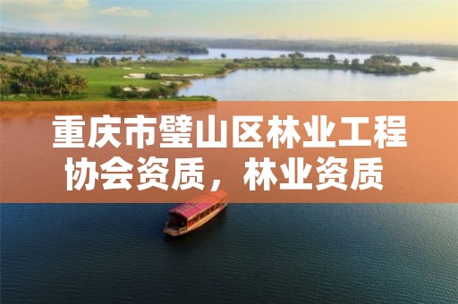 重庆市璧山区林业工程协会资质,林业资质 重庆
