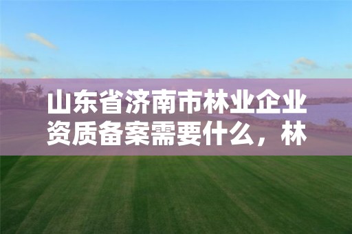 山东省济南市林业企业资质备案需要什么,林业资质申请
