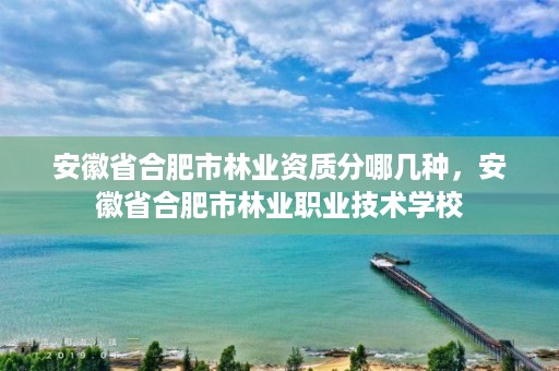安徽省合肥市林业资质分哪几种，安徽省合肥市林业职业技术学校