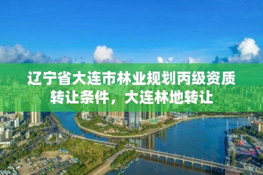 辽宁省大连市林业规划丙级资质转让条件，大连林地转让