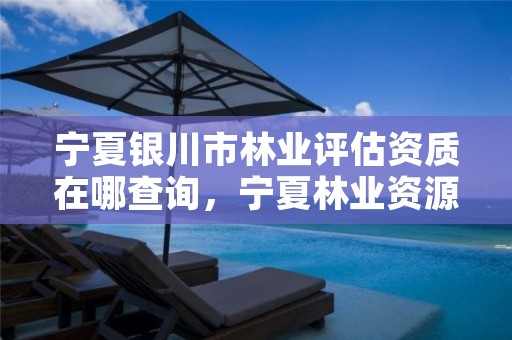 宁夏银川市林业评估资质在哪查询,宁夏林业资源