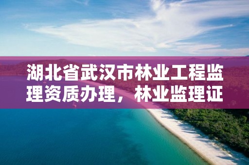 湖北省武汉市林业工程监理资质办理，林业监理证的报名条件