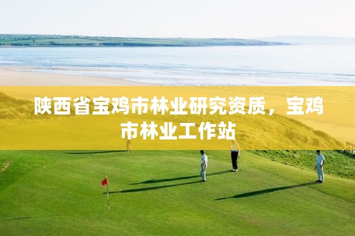 陕西省宝鸡市林业研究资质,宝鸡市林业工作站