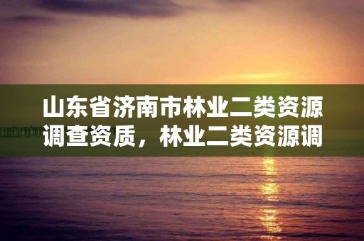 山东省济南市林业二类资源调查资质,林业二类资源调查图