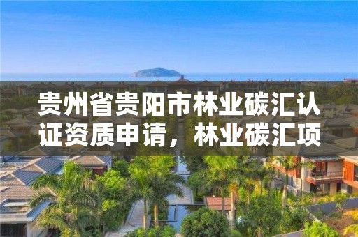 贵州省贵阳市林业碳汇认证资质申请,林业碳汇项目审定和核证指南