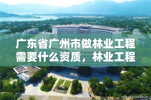 广东省广州市做林业工程需要什么资质,林业工程资质证书